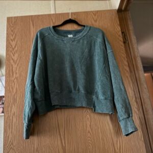 SO Green Cropped Sweatshirt